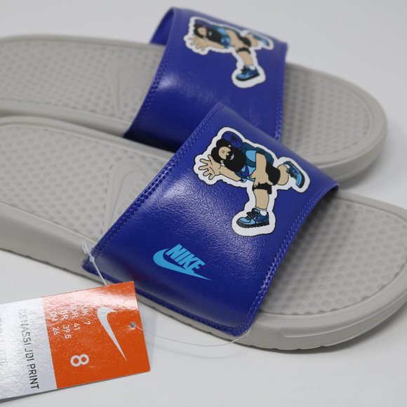 Nike Benassi JDI Print ACG Slides Obsidian Hiker